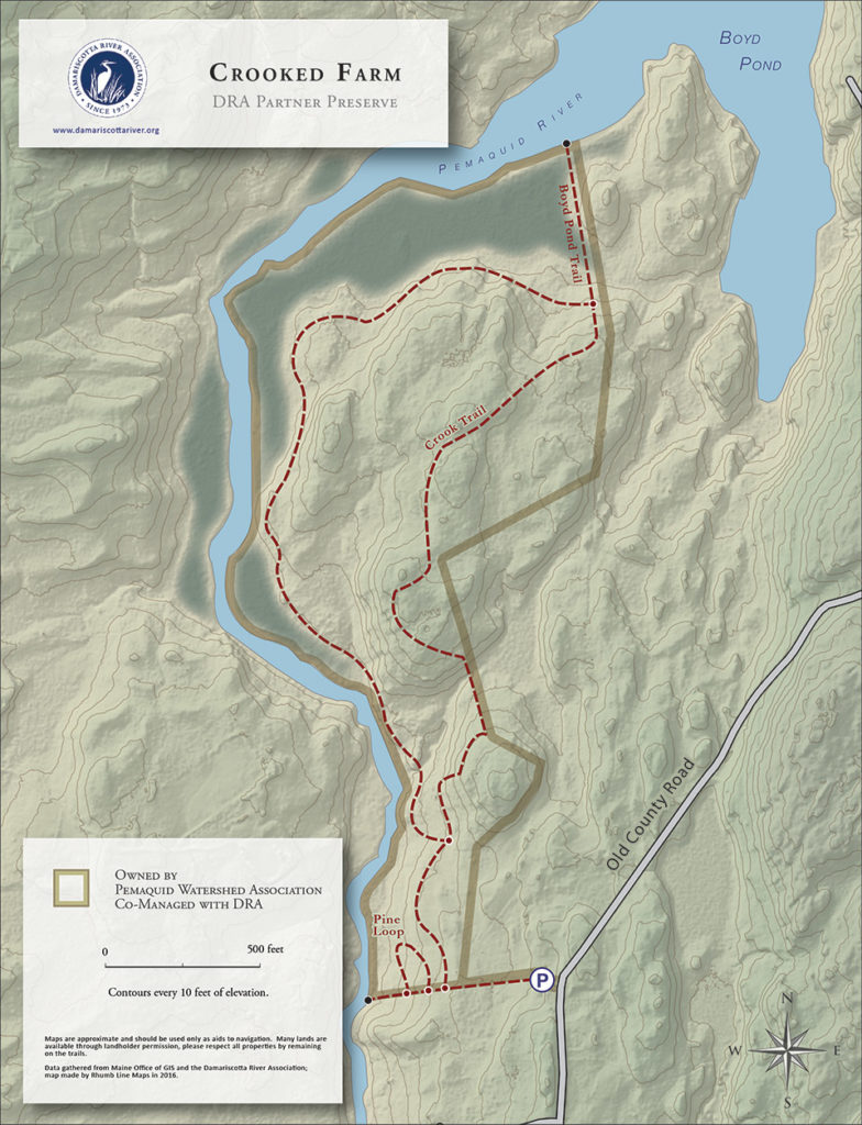 map of Crooked Farm Preserve