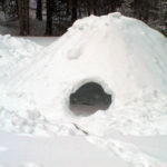 quinzhee snow shelter
