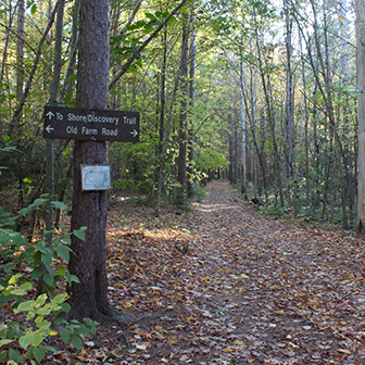 trail sign at Dodge Point